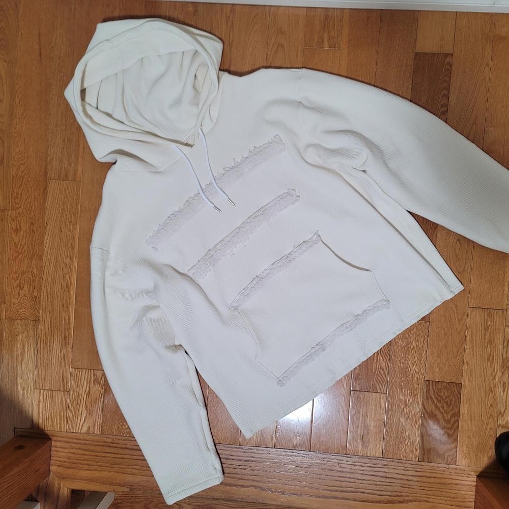 Cozy Cream Courdoroy Hoodie - Picture 7 of 9